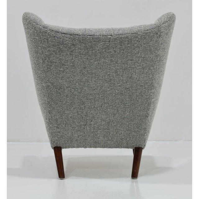 Mid-Century Modern Hans J. Wegner Ap19 Papa Bear Chair in Maharam Wool Boucle For Sale - Image 3 of 9
