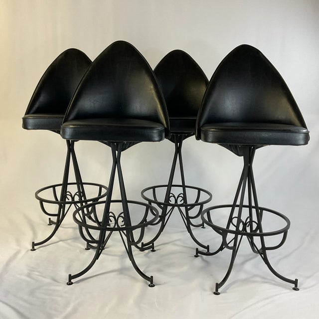 Vintage Home is pleased to present this set of four dramatic Mid Century barstools. We love statement pieces here at...