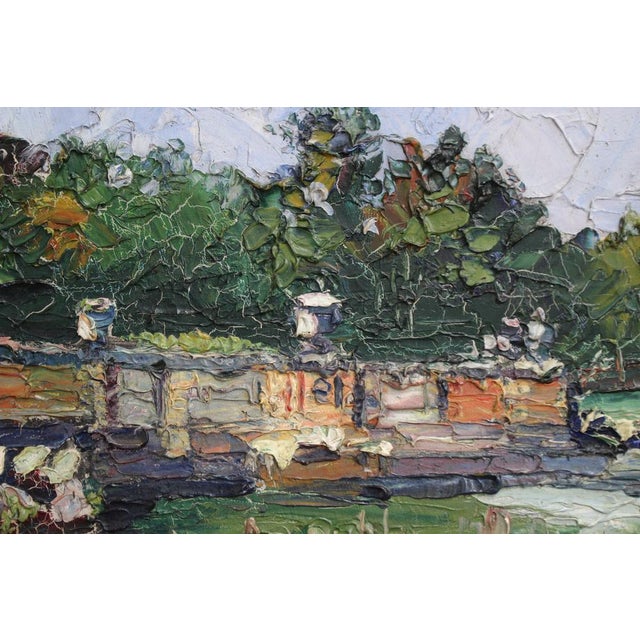 M. Phidias, The Park, 1920s, Oil on Canvas, Framed For Sale - Image 14 of 18