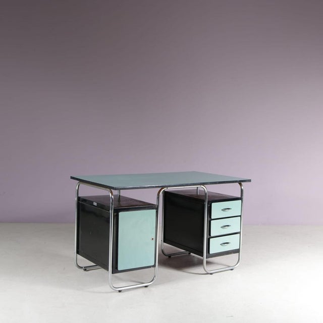 Bauhaus Style Desk from Torck, Belgium, 1950s For Sale - Image 13 of 15