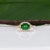 1.8Ct Tsavorite Garnet Ring With Earth-Mined Diamond Accents: Solid 14k Gold, Size 6.75 For Sale In Columbus - Image 6 of 10