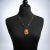 1970s Tigers Eye Rabbit Medallion Necklace Vintage 14 Karat Gold Animal Jewellery For Sale - Image 4 of 4