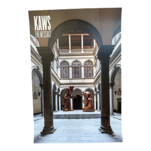 Kaws the Message, Exhibition Museum Poster, Photo Ela Bialkowska Okno Studio, Courtesy Fondazione Palazzo Strozzi Florence Itally