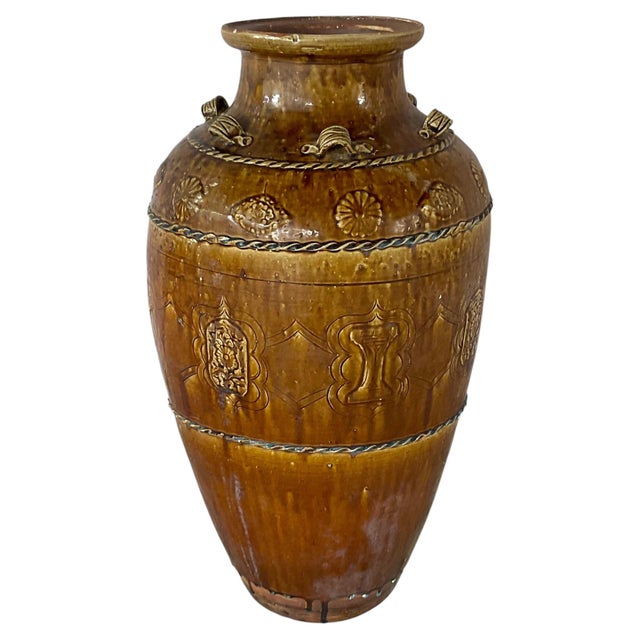 Southeast Asian Qing Martaban Ware Storage Jar For Sale - Image 12 of 12