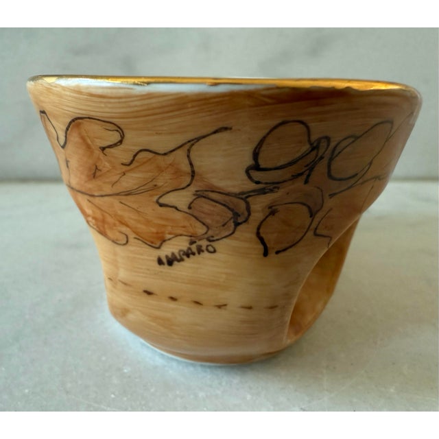 Vintage Hand Painted Porcelain Shaving Mug For Sale - Image 9 of 9