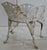 Pair of White Wrought Iron Side Chairs For Sale - Image 4 of 8