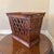 Boho Chic Vintage 1970s Bamboo & Rattan Magazine Rack For Sale - Image 3 of 9