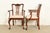 Baker Furniture Style Chippendale Carved Mahogany Dining Chairs, Set of Six For Sale - Image 13 of 15