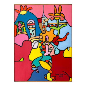 Ruth Mollo Untitled Acrylic on Canvas, 1975