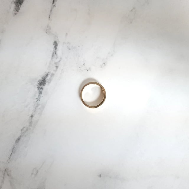 Double Row Diamond Wedding Band, Size 9 For Sale - Image 4 of 4