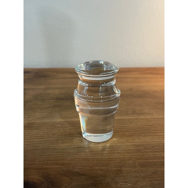 Rosenthal Vintage Rosenthal German Crystal Decanter With Stopper Mid-Century Modern Barware For Sale - Image 4 of 11