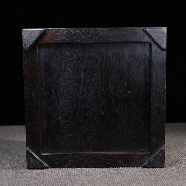Late 20th Century Wooden Swivel Top Box With Mother-of-Pearl Bird and Floral Inlay For Sale - Image 10 of 10