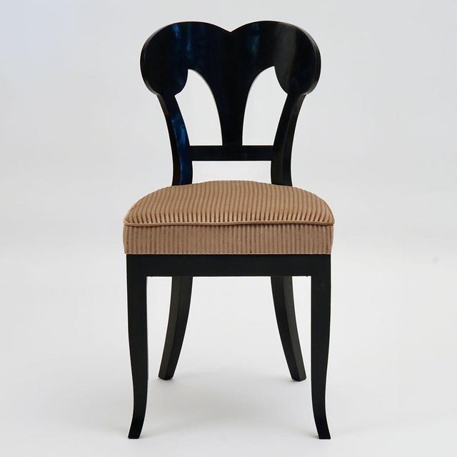 Biedermeier Ebonized Dining Chairs, Set of 8 For Sale - Image 18 of 18