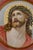 Art Deco Religious Painting of Christ Under Glass, 1940s For Sale - Image 3 of 7