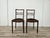 1940s Art Deco Dining Chairs in Walnut and Fabric, 1940, Set of 2 For Sale - Image 5 of 14