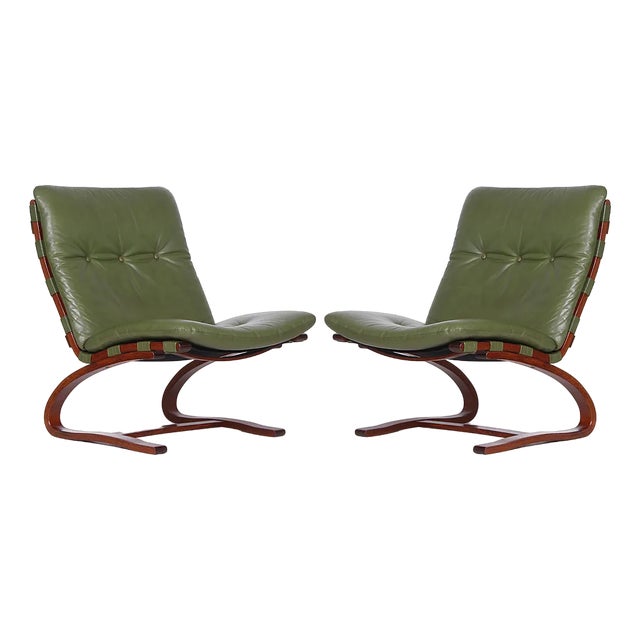Set of Mid-Century Siesta Chairs by Ingmar Relling for Westnofa, 1960s For Sale