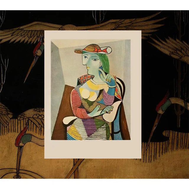 1954 After Pablo Picasso "Woman With a Hat", Period First Italian Edition Offset Lithograph For Sale - Image 10 of 13