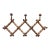 1920s French Antique Faux Bamboo Accordion Hat & Coat Rack For Sale