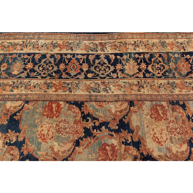 Oversized Antique Persian Bidjar Rug For Sale In New York - Image 6 of 7