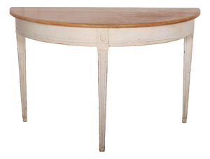 Swedish Demi-Lune Console Table