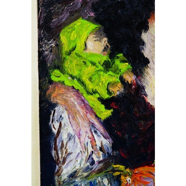 Anna Maria Moscardini, Motherhood, 1966, Oil Painting on Canvas, Framed For Sale - Image 7 of 14