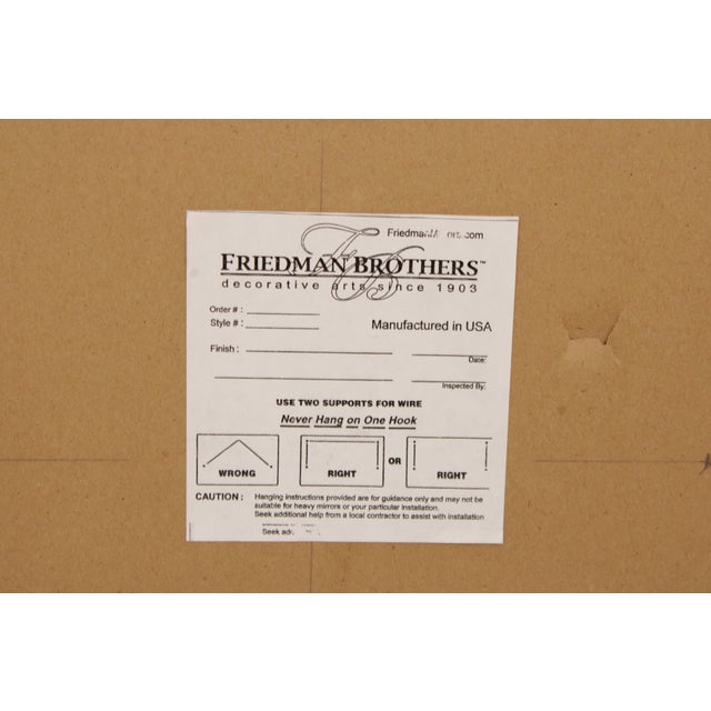 Friedman Brothers Model 6522 Phoenix Carved Gold Mirror For Sale - Image 13 of 13