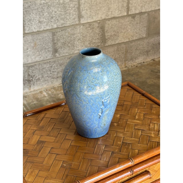 Large vase by Jerk Werkmäster for Nittsjo Sweden. Nice size and great form with subtle floral motif on sides Very nice...