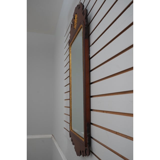 Age: Approx: 40 Years Old Details: Mahogany Colonial Williamsburg High Quality Construction Beveled Glass 18 C. Design...