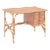 1950s Mid-Century French Four Drawers Rattan Desk For Sale
