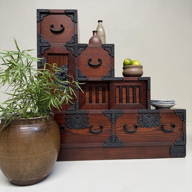 Vintage Japanese Kaidan-Dansu Step Chest, 1970s For Sale - Image 4 of 18