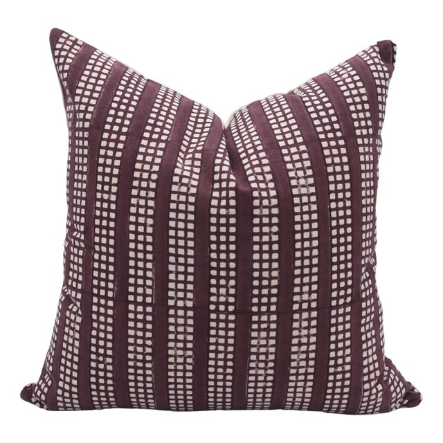 Fabdivine Indian Block Print Cushion Cover 12x20 Inch Duck Canvas-Choco Chips For Sale