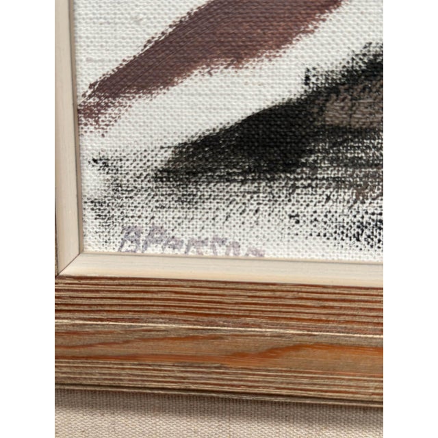B. Person, Absract, 1950s, Oil Painting on Canvas, Framed For Sale - Image 11 of 18