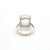Late 20th Century Tiffany & Co. Paloma Picasso Sugar Stacks Milky Quartz Sterling Silver Ring Size 6 For Sale - Image 5 of 8