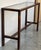 Glass Mid Century Italian Willy Rizzo Style Rectangular Console Table With Glass Top For Sale - Image 7 of 12