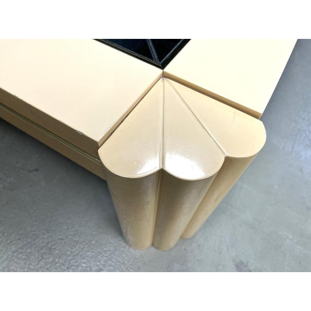 Vintage Lacquered Coffee Table attributed to Alain Delon for Maison Jansen, 1970s For Sale - Image 9 of 18