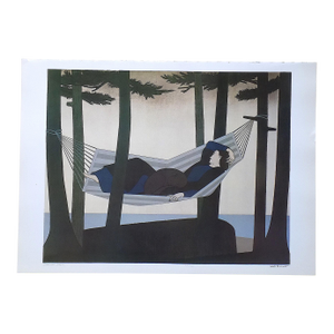 Vintage Will Barnet 20th Century Poster Lithograph - "Summer Idyll"