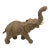 Vintage Handcrafted Burlap Elephant Sculpture | Bohemian Folk Art Safari Decor For Sale