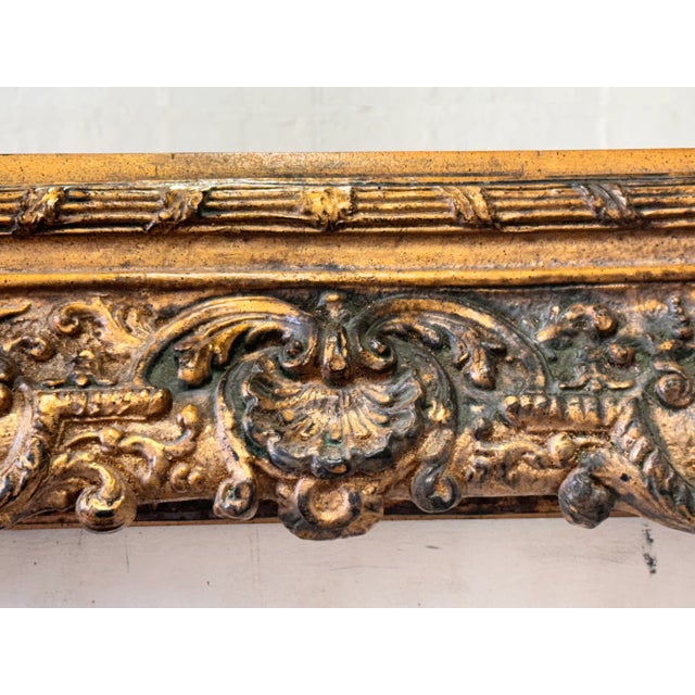 Late 20th Century Large Decorative Beveled Mirror For Sale - Image 10 of 11