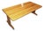 Vintage 5 Ft. Wooden Coffee Table For Sale