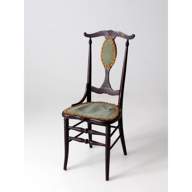 Victorian Antique Victorian Aesthetic Movement Side Chair For Sale - Image 3 of 16