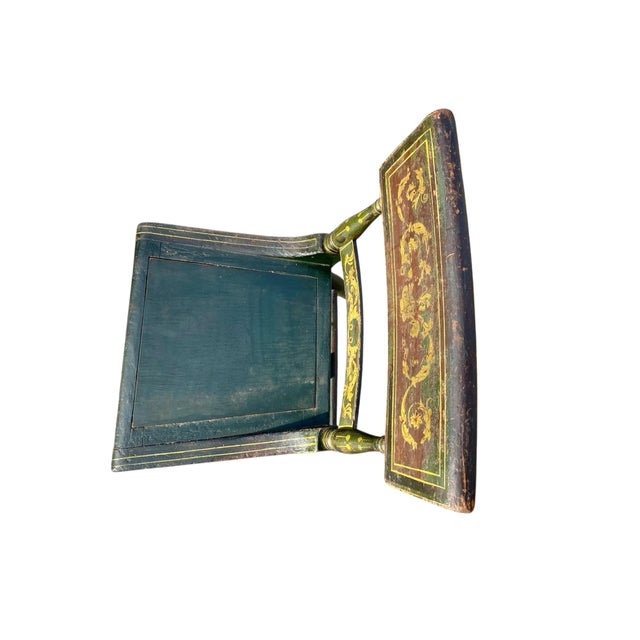 Antique Sheraton Fancy Paint Chair For Sale In Boston - Image 6 of 10