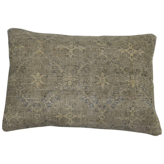 Pillow made from a shabby chic Turkish rug.
