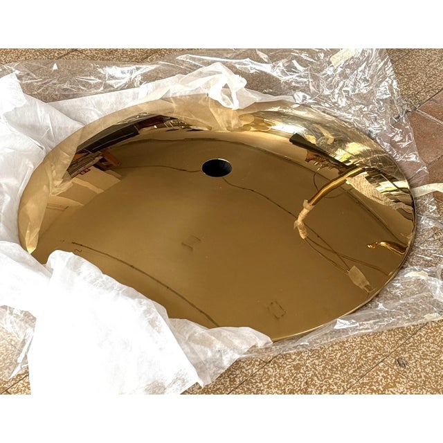Onos 55 Double Pull Brass Pendant with Counter Weights by Florian Schulz, 1970s For Sale - Image 12 of 15