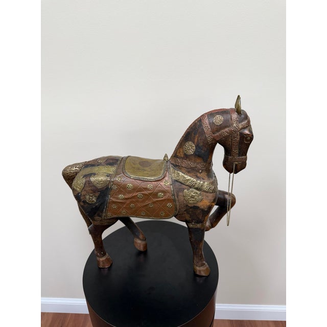 1950s Indian Tang Style Horse Sculpture For Sale - Image 13 of 18