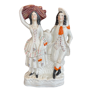 Handsome Staffordshire Couple Circa Late 19th C.