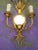 Wall Lamps in Gold Leaf in the style of Maison Bagues, 1950s, Set of 2 For Sale - Image 4 of 9