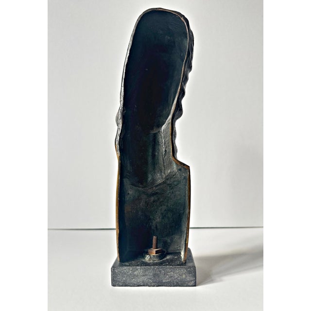 Goldenrod Adam Antes, Bust, 1922, Bronze For Sale - Image 8 of 9