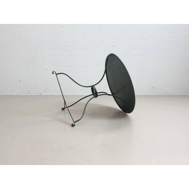 Green French Gueridon Metal Garden Table, 1950s For Sale - Image 13 of 14