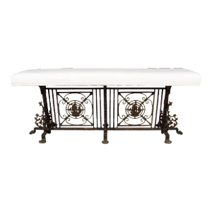 Oscar Bach Wrought Iron Bench