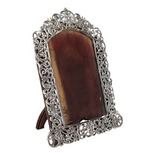 Antique 19th Century Sterling Silver Photo Frame from Jacob & Co. Rosenthal For Sale